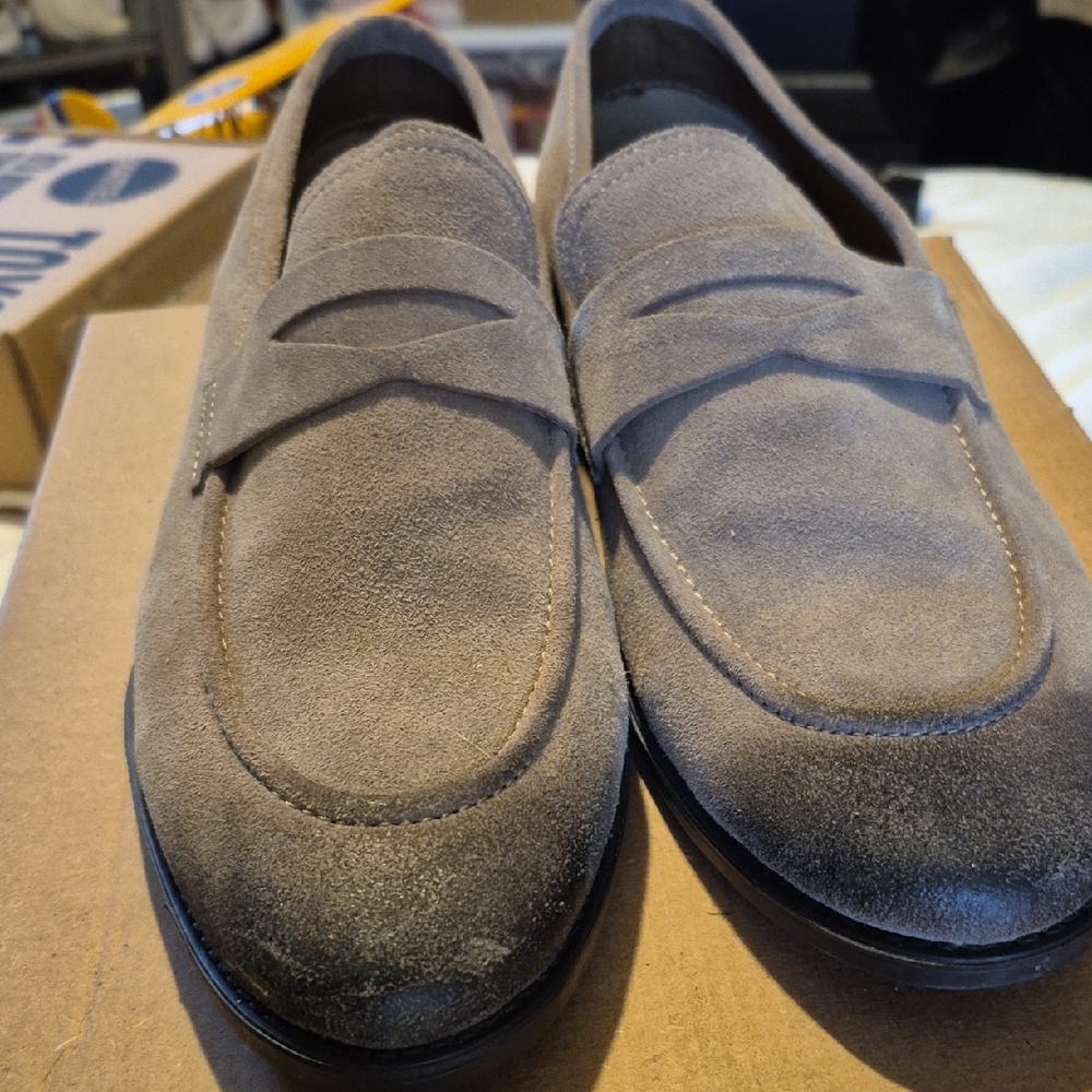 Men's Classic Suede Loafers - Taupe